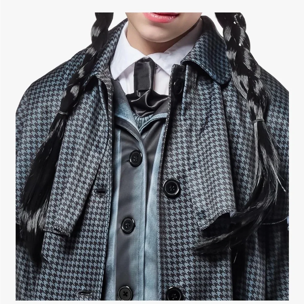 NWT Rubies Wednesday TV Series: Wednesday Addams Costume Coat - Picture 5 of 7